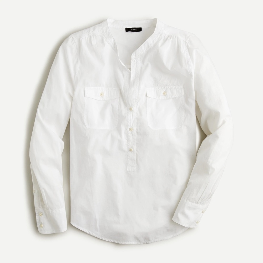 NWT J.Crew Garment Dyed Pop-over